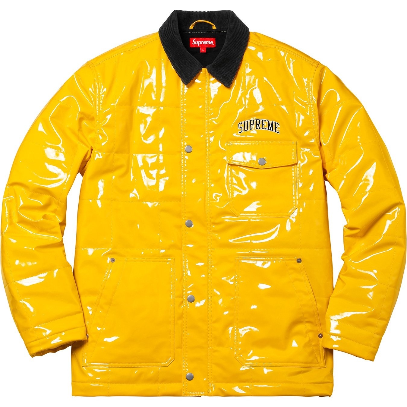 Quilted Patent Vinyl Work Jacket view 7
